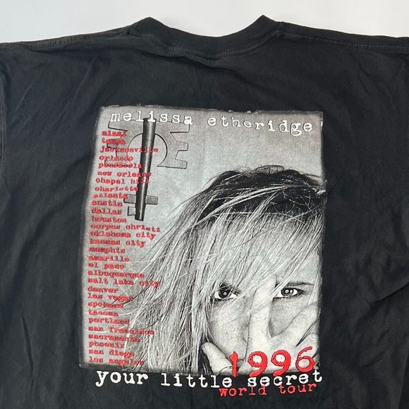 Vintage 90's Melissa Etheridge Your Little Secret 1996 World Tour Graphic Tee - Picture 10 of 10